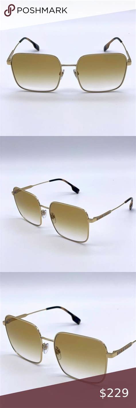 Burberry BE3119 JUDE 1313SB Sunglasses in Light Gold